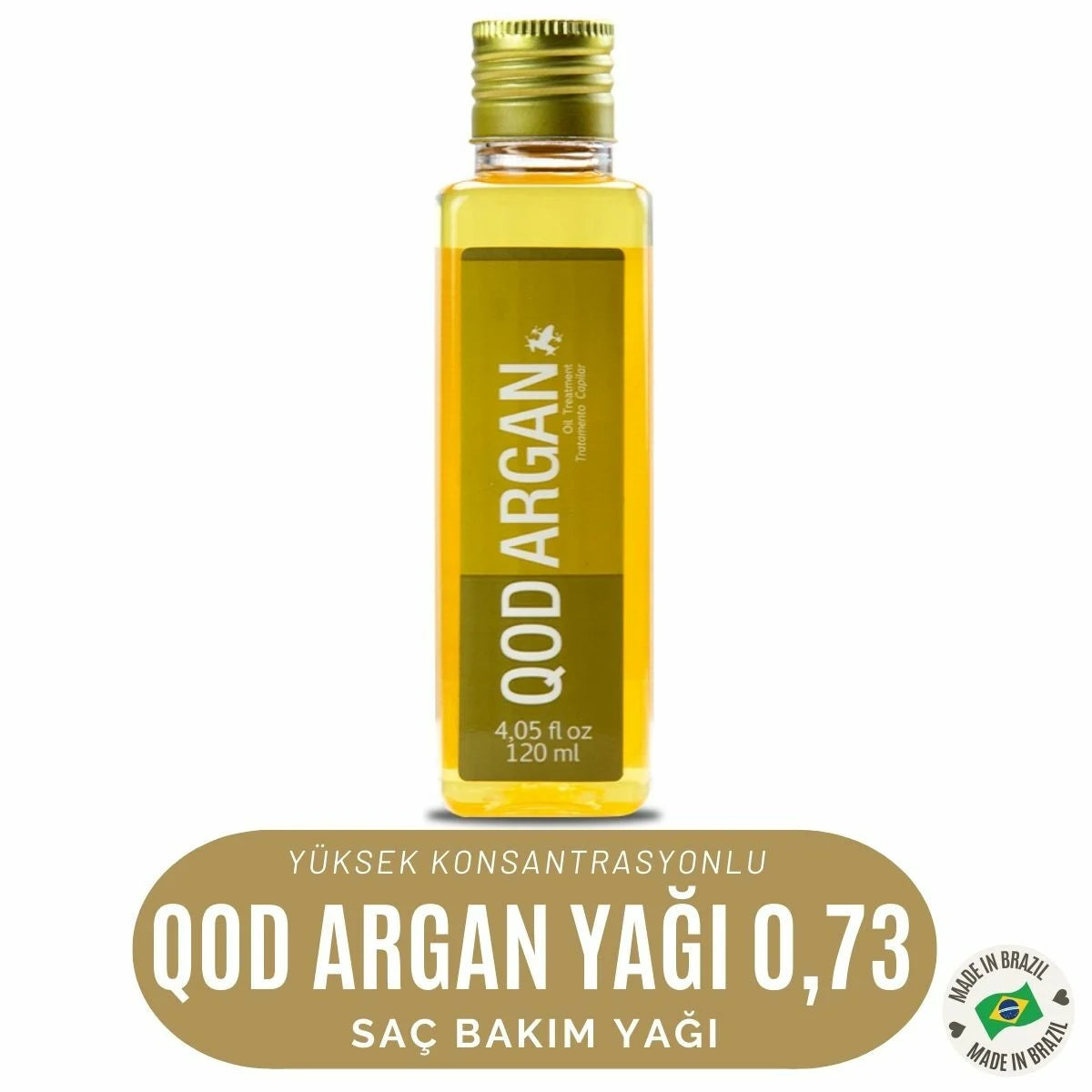 Kuru Saçlar İçin Yoğun Nem Veren Argan Yağı | QOD Profesyonel Argan Saç Bakım Yağı 120 mL | Elektriklenme Karşıtı & Onarıcı Yağ | Profesyonel Kullanım