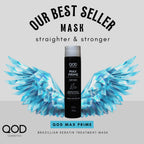 QOD Max Prime sonrası düz, parlak ve elektriklenmeyen uzun saç görünümü