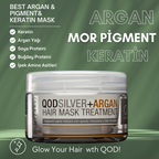 QOD Max Silver Brezilya Fönü Keratini Yoğun Bakım Kiti (Kısa Saç) + Sonrası Mor Pigment & Argan Maske (210 g)