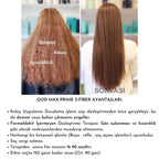 QOD Max Prime S-Fiber – bitkisel proteinli saç düzleştirme işlemi sırasında ısı uygulaması