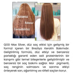QOD Max Silver Profesyonel Brezilya Keratin Uygulama Kiti ( Kısa Saç ) + Sonrası Max Prime Şampuan & Krem