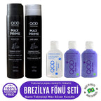 QOD Max Silver Profesyonel Brezilya Keratin Uygulama Kiti ( Uzun Saç ) + Sonrası Max Prime Şampuan & Krem