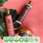 Vegan Saç Bakım Seti QOD City Vegan & More – Şampuan + Saç Kremi + Saç Maskesi | İris Çiçeği, Hindistan Cevizi, Macadamia | Sülfatsız, Parabensiz, Doğal Bakım