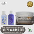 QOD Max Silver Brezilya Fönü Keratini Yoğun Bakım Kiti (Kısa Saç) + Sonrası Mor Pigment & Argan Maske (210 g)