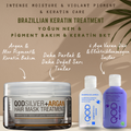 QOD Max Silver Brezilya Fönü Keratini Yoğun Bakım Kiti (Kısa Saç) + Sonrası Mor Pigment & Argan Maske (210 g)