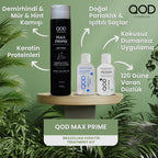 QOD Max Prime Keratin Başlangıç Kiti (Kısa Saç) + After Treatment Keratin Mask 300 mL – formaldehitsiz ev tipi keratin seti