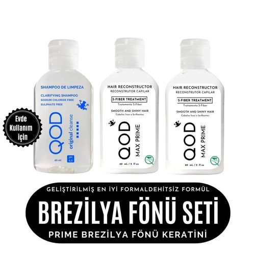 Max Prime Keratin 120 mL + Cleanse Şampuan 60 mL — formaldehitsiz Brezilya fönü seti