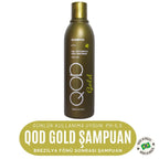 Brezilya Fönü Şampuanı QOD Profesyonel Gold | 250 mL | Altın Nano Partiküllü, Keratin Bakım Sonrası Şampuan | Sülfatsız & pH 5.5 Dengeleyici