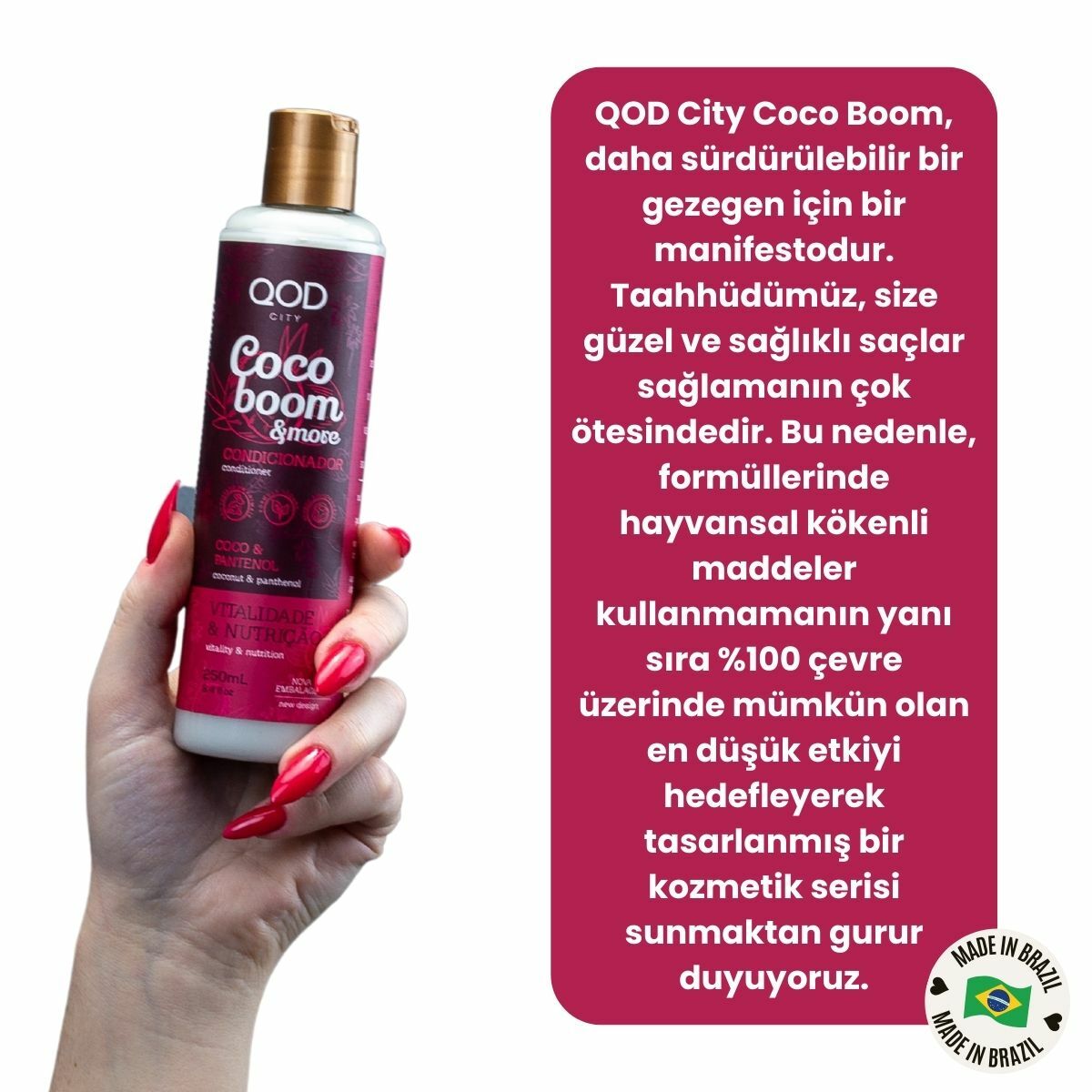 Vegan City Coco Boom & More Vegan Saç Kremi 250 ml
