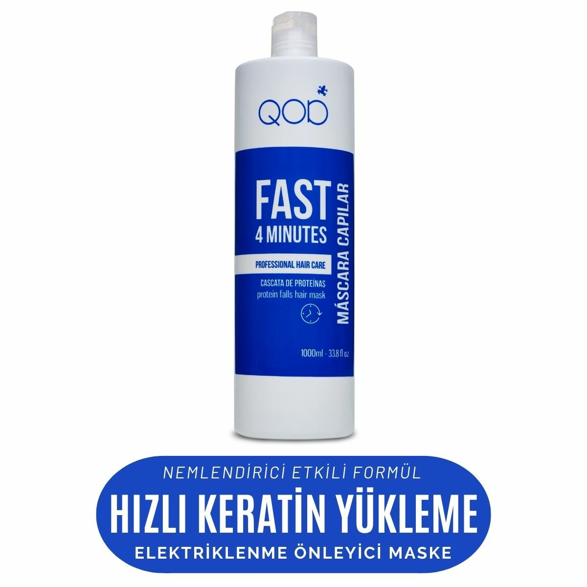 Fast Hızlı Keratin Yükleme & Elektriklenmeyi Önleyici Saç Maskesi – 1000 ml