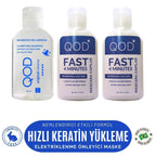 FAST Keratin Bakım Seti 120 ml – elektriklenme önleyici hızlı keratin maskesi ve arındırıcı şampuan