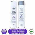 Mor Silver Şampuan & Saç Kremi Seti QOD Profesyonel Max Silver | 300 mL | Mor Pigmentli Keratinli Bakım | Turunculaşma Karşıtı & Renk Koruyucu