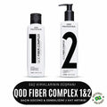 Brezilya Keratin Bakım Seti QOD Fiber Complex 1 & 2 | Profesyonel Saç Kurtarma & Onarım Kiti | Saç Kırıklarının Düşmanı | Güç ve Esneklik 7 Kat Artış