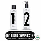 Brezilya Keratin Bakım Seti QOD Fiber Complex 1 & 2 | Profesyonel Saç Kurtarma & Onarım Kiti | Saç Kırıklarının Düşmanı | Güç ve Esneklik 7 Kat Artış