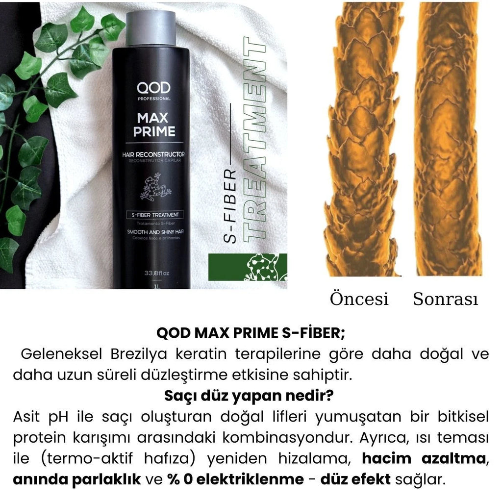 Professional Max Prime S-Fiber Brezilya Fönü Keratini – 1000 ml