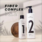 Brezilya Keratin Bakım Seti QOD Fiber Complex 1 & 2 | Profesyonel Saç Kurtarma & Onarım Kiti | Saç Kırıklarının Düşmanı | Güç ve Esneklik 7 Kat Artış