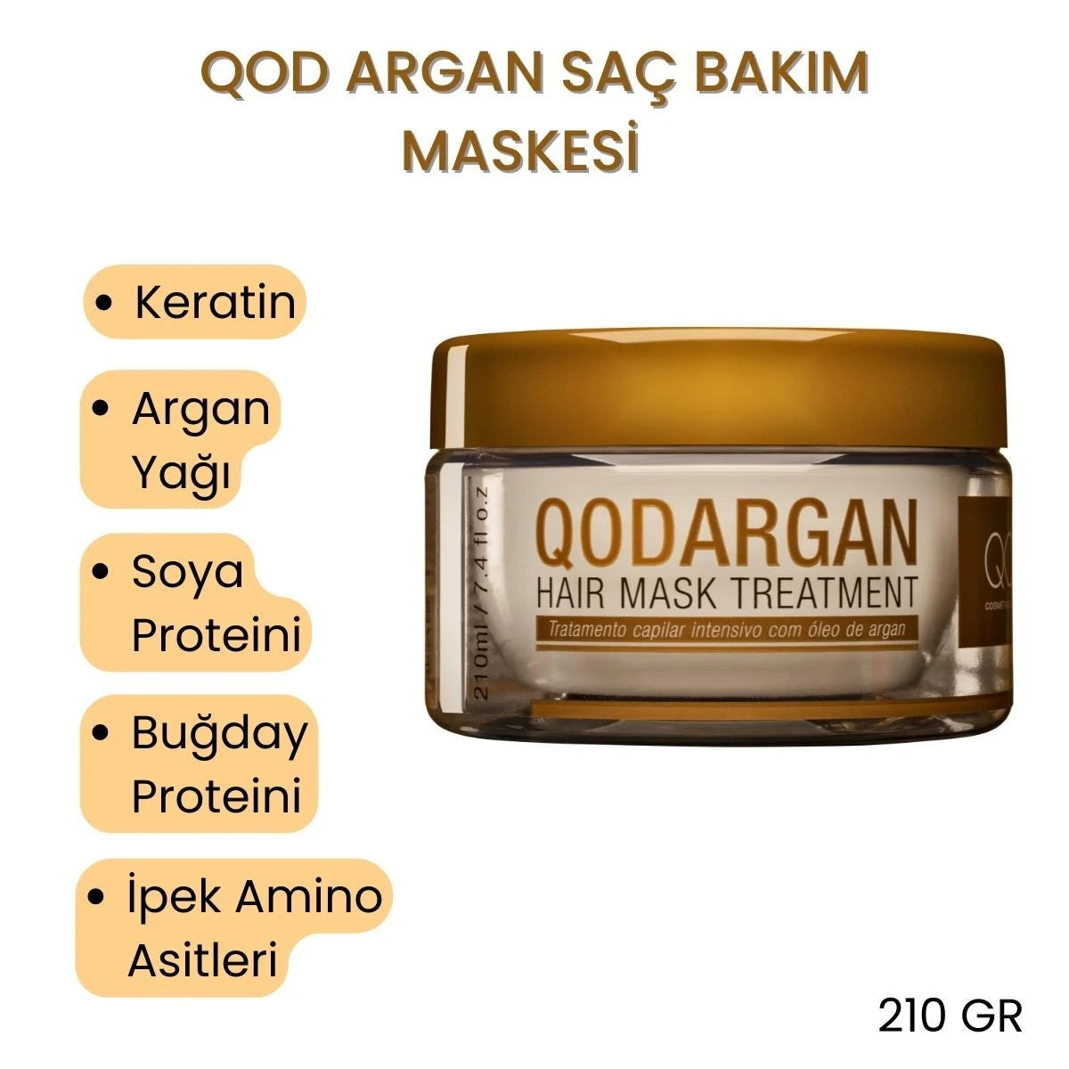 Saçı Neme Doyuran En iyi Keratin & Argan Maske
