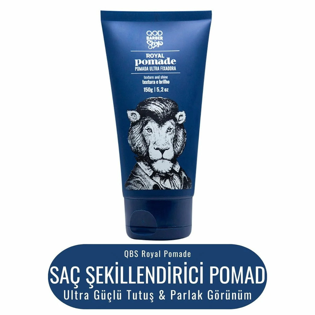 Royal Pomad 150 g | Ultra Güçlü Tutuş & Parlak Görünüm | Profesyonel Erkek Saç Şekillendirici Pomade
