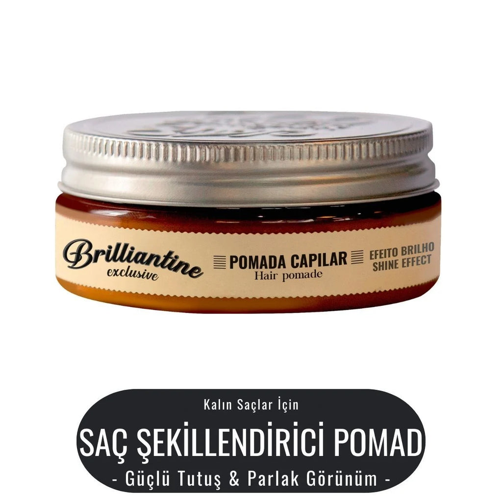 Mat bitişli saç pomadı – kalın telli saçlar için güçlü tutuş sağlayan QOD Brilliantine pomade
