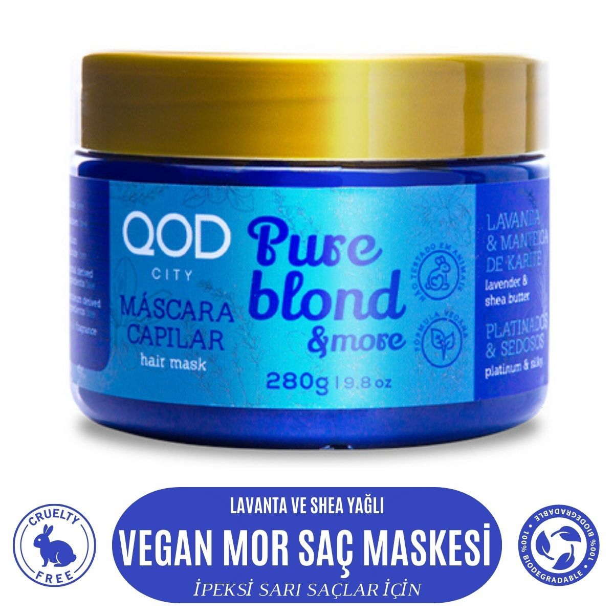 Vegan City Pure Blond & More Vegan Saç Maskesi 280 gr