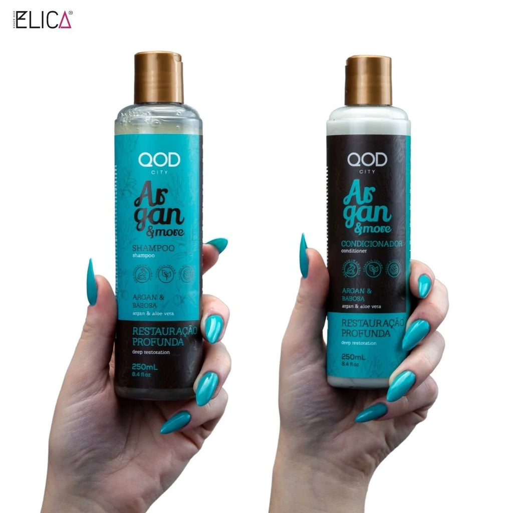 Vegan City Argan & More Vegan Şampuan & Saç Kremi Seti (2’li Kit – 250 mL + 250 mL)