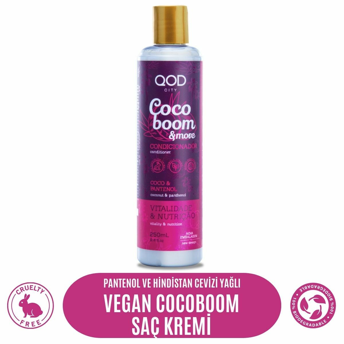 Vegan City Coco Boom & More Vegan Saç Kremi 250 ml