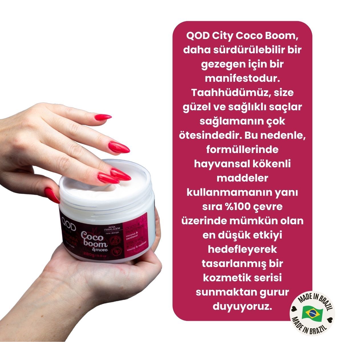 Vegan City Coco Boom & More Vegan Saç Maskesi 280 g