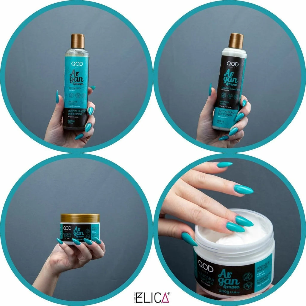 Vegan City Argan & More Vegan Şampuan + Saç Kremi + Saç Maskesi (3’lü Set)