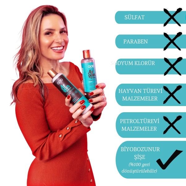 Vegan Argan Yağlı ve Aloe Vera Şampuan QOD City Argan & More Vegan Şampuan 250 ml