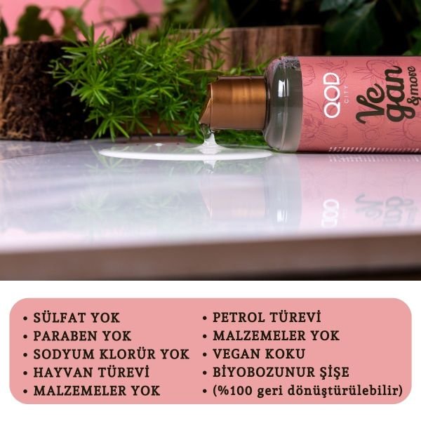 Vegan Şampuan QOD City Vegan & More Şampuan 250 ml / İris Çiçeği & Hindistan Cevizi & Macademia
