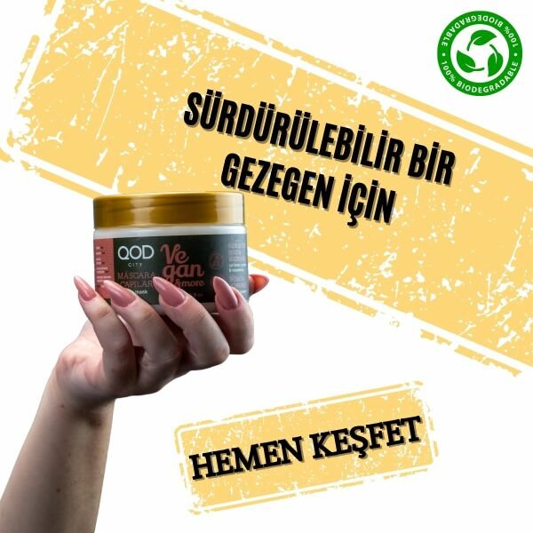Vegan Saç Maskesi QOD City Vegan & More Saç Maskesi 280 Gr  / İris Çiçeği , Hindistan Cevizi & Macademia