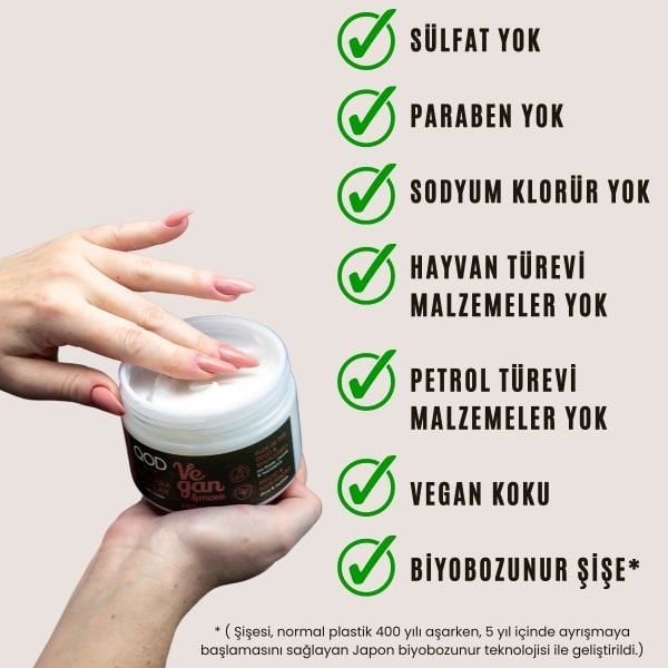 Vegan Saç Bakım Seti QOD City Vegan & More Şampuan + Saç Kremi + Saç Maskesi /İris Çiçeği & Hindistan Cevizi & Macademia