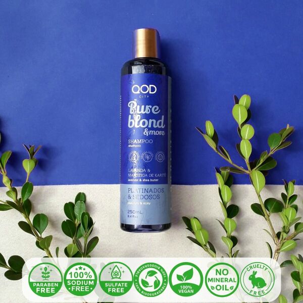 Mor Vegan Şampuan QOD City Pure Blond & More Vegan Şampuan 250 ml - Mor Pigmentli
